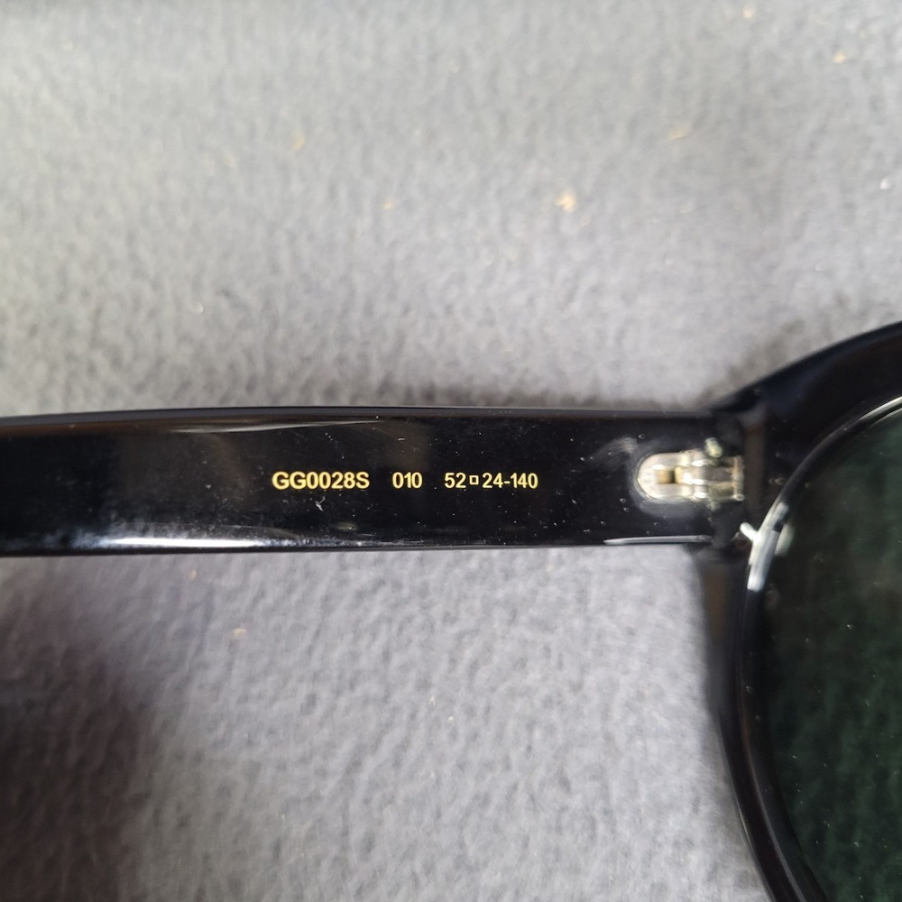 Gucci 2016 Sunglasses Black Green Tiger Oversized Square GG 0028S 010 - Picture 13 of 16